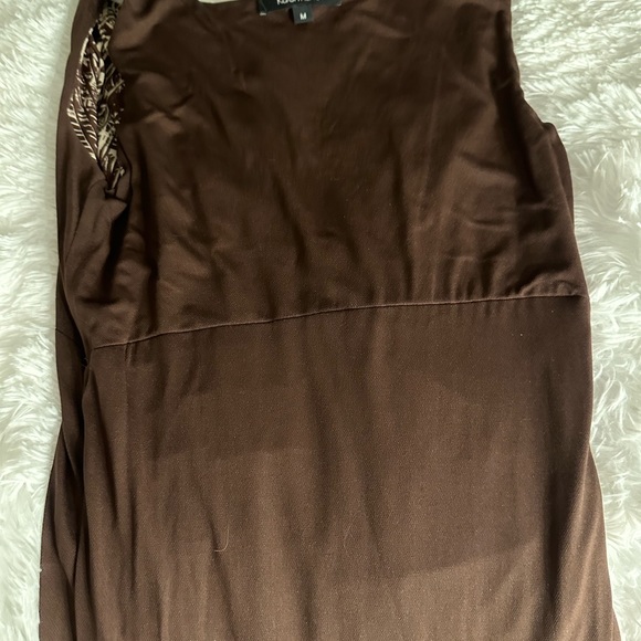 KAREN KANE BROWN AND WHITE DRESS SIZE MEDIUM - Picture 6 of 6